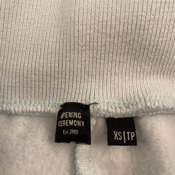 Opening Ceremony, XS, logo cuffed baby blue sweatpants, perfect condition!! - Picture 4 of 6